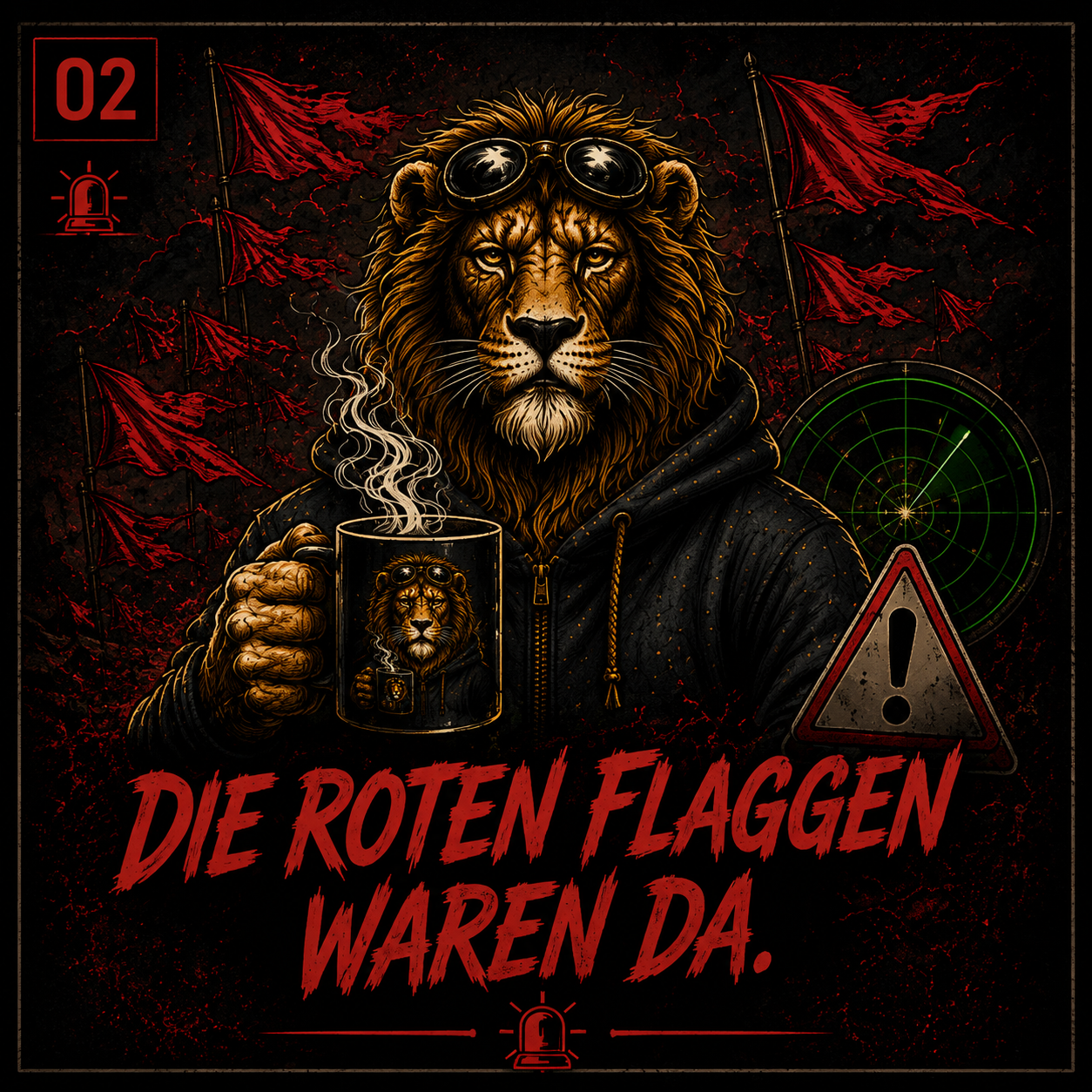 Die roten Flaggen waren da